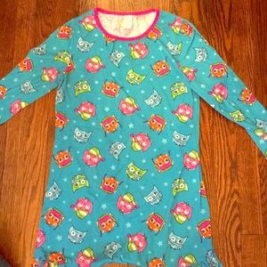 Blue owl sleeping gown
